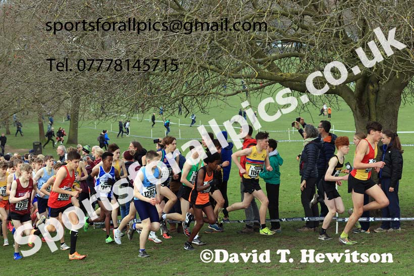 Boys Under-15s, 2024 CAU Inter Counties Cross Country Champs., Wollaton Park, Nottingham. Photo: David T. Hewitson/Sports for All Pics